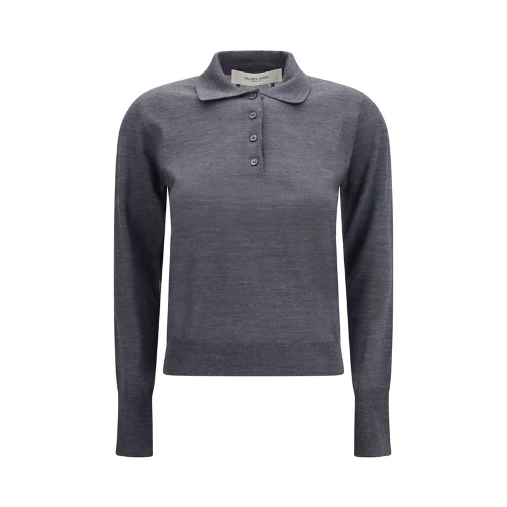 Golden Goose Women Long Sleeve Merino Wool Polo